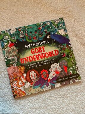 Mythogoria Gory Underworld Horror Adult Coloring Book Dark Gothic Art